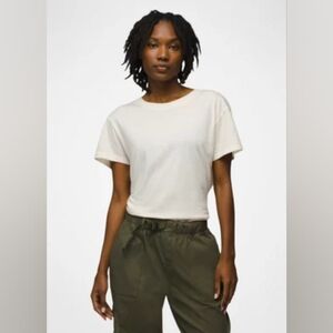 prAna Everyday Short Sleeve Tee Canvas M